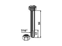 Bolt with self-locking nut - 7/16