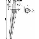 Tine for rotary harrows