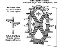 Bütykös henhergyűrű R550 mm