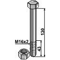 Bolt with self-locking nut