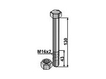 Bolt with self-locking nut