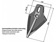 Belgio shape share - hard metal faced