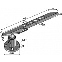 Disc-hub with shank - right model