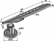 Disc-hub with shank - right model