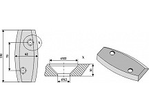 Futtermischwagenmesser, rechts