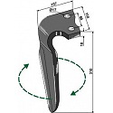 Tine for rotary harrows, right model