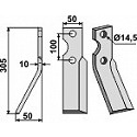 Rotary tine, left model