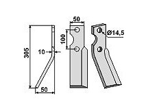 Rotary tine, left model