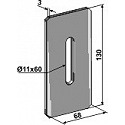 Scraper for packer rolls