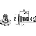 Klingenschraube - M12x1,75 - 12.9