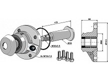 Bearing compl. without cap piece of the bearing - right