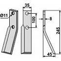 Rotary tine, right model