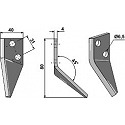 Food mixer knives, left