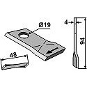 Rotary mower blade