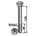 Bolt with self-locking nut