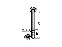 Bolt with self-locking nut