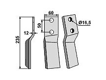 Rotary tine, left model