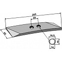 Replacement point for plough share