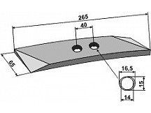 Replacement point for plough share