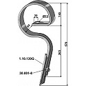 Straight harrow tine - "Jackpot"