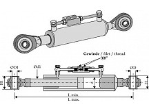 Hydraulikus hárompont felsőkar orsóval