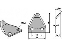 Food mixer knive