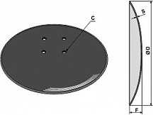 Concave disc