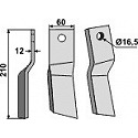 Rotary tine, left model