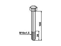 Hexagon bolt M10 without nut