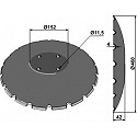 Notched disc with flat neck Ř460