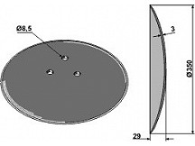 Seed drill disc