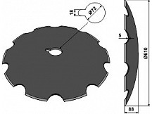 Notched disc Ř610x5