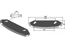 Food mixer knive