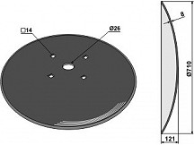 Plain disc Ř710x8