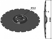 Notched disc Ř450 x 5