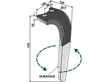 Tine for rotary harrows (DURAFACE) - left model