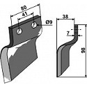 Trencher blade - left model