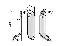 Blade, left model