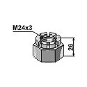 Hexagon castle nut M24x3