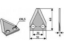 Food mixer knives