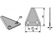 Food mixer knives