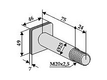 Csavar 99xM20x2,5