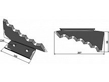 Futtermischwagenmesser, rechts