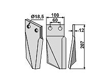 Rotary tine, right model