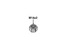 Self-locking nut M14