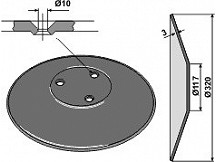 Seed drill disc