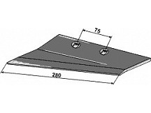 Replacement wings for stubble shares, left