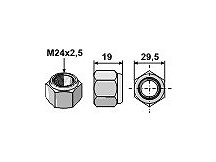 Self-locking nut M20