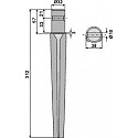 Tine for rotary harrows