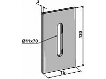 Scraper for packer rolls